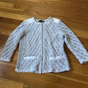 Ann Taylor Knit Cardigan Cotton Sweater Petite XXS